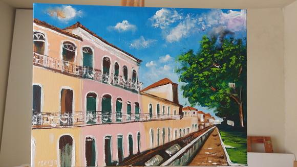 Par de Quadros Decorativos Casario São Luís Maranhão