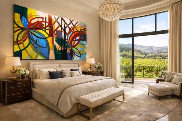 Quadro Abstrato Moderno Linhas Geométricas Presente de Natal