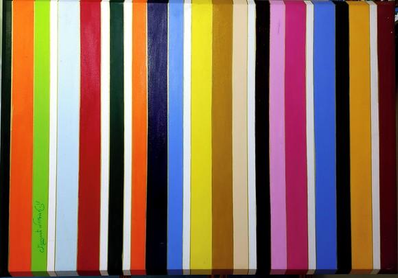 Quadro Abstrato Pronta Entrega Presente de Natal
