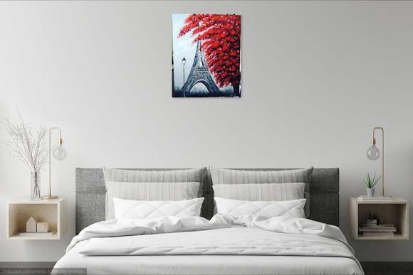 Quadro Av Champs Elysees Torre Eiffel Presente de Natal