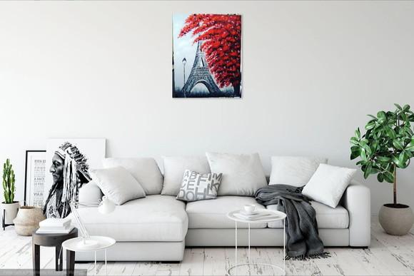Quadro Av Champs Elysees Torre Eiffel Presente de Natal