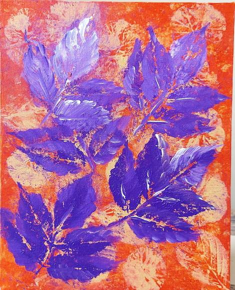 Quadro Decorativo Abstrato Moderno Folhas Presente de Natal