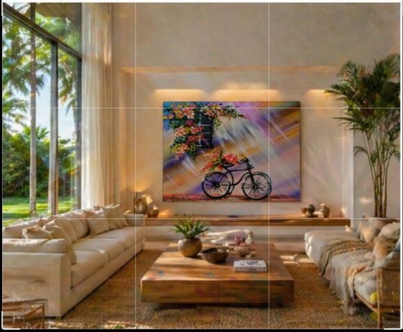 Quadro Decorativo Esportes Bicicleta Bike Presente de Natal