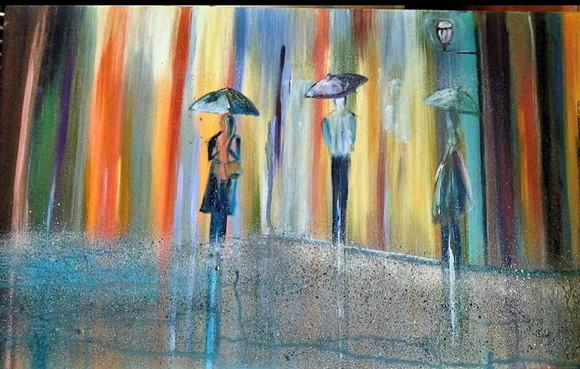 Quadro Decorativo Paisagem Urbana Neblina Presente de Natal