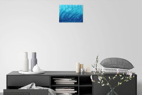 Quadro Decorativo Pintura em Tela Abstrato Moderno