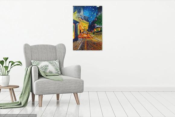 Quadro Decorativo Pintura em Tela Paisagem Urbana Café París