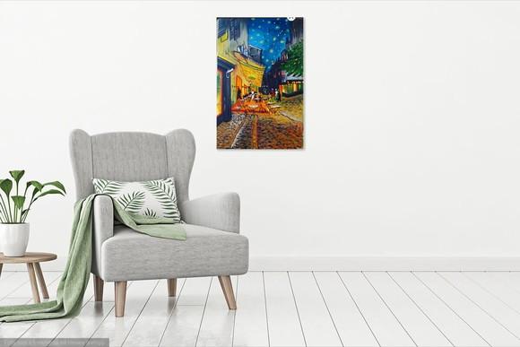 Quadro Decorativo Pintura em Tela Paisagem Urbana París Café
