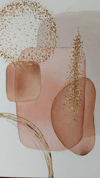 Quadro Decorativo Pintura em Tela Pintura Orgânica Abstrato
