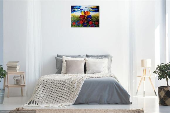 Quadro Decorativo Pintura Tela Amigas Irmãs Colegas Unidas