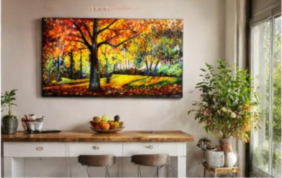Quadro Grandes para Sala e Quarto Paisagem Presente de Natal