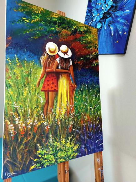 Quadro Mulheres Mãe e Filha Mãe de Menina Presente de Natal