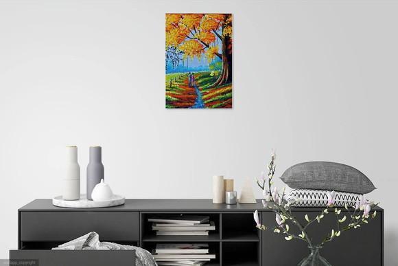 Quadro Paisagem Caminho da Felicidade Presente de Natal