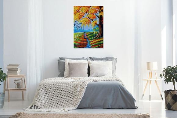 Quadro Paisagem Caminho da Felicidade Presente de Natal