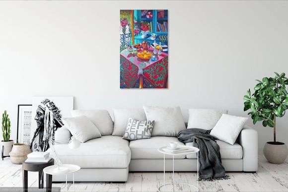 Quadro para Sala de Jantar Cozinha Gourmet Pntura em Tela