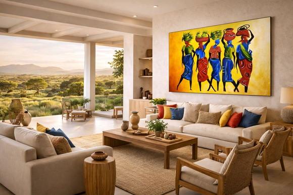 Quadro para Sala e Quarto Mulheres Africanas Black Friday