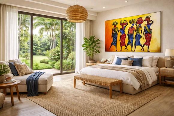 Quadro para Sala e Quarto Mulheres Africanas Black Friday