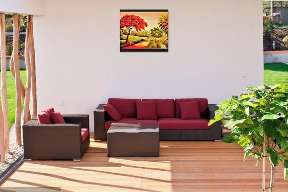 Quadro para Sala e Quarto Pintura Paisagem Presente de Natal