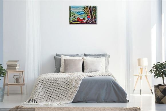Quadro para Sala e Quarto Pintura Paisagem Presente de Natal
