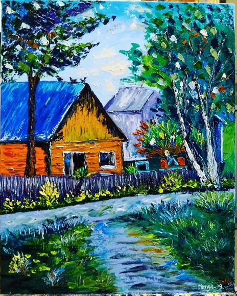 Quadro para Sala e Quarto Pintura Paisagem Presente de Natal