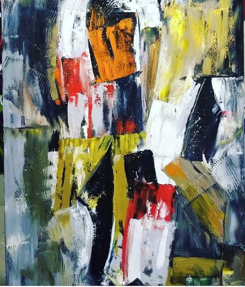Quadro para Sala e Quarto Tela Abstrato Moderno Black Friday