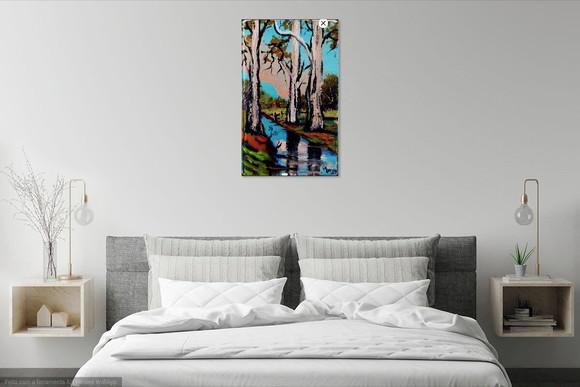 Quadro para Sala Pintura em Tela Paisagem Presente de Natal