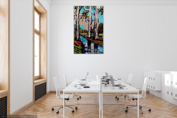 Quadro para Sala Pintura em Tela Paisagem Presente de Natal