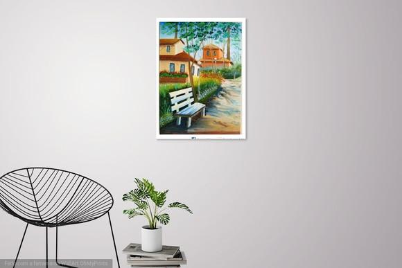 Quadro para Sala Pintura em Tela Urbana Casario Black Friday