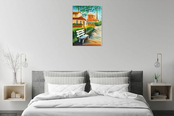 Quadro para Sala Pintura em Tela Urbana Casario Black Friday
