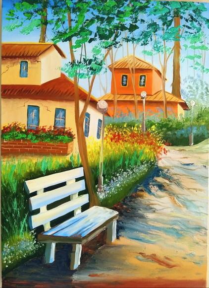 Quadro para Sala Pintura em Tela Urbana Casario Black Friday