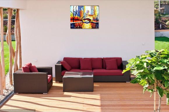 Quadro para Sala Pintura Eua Central Park Black Friday