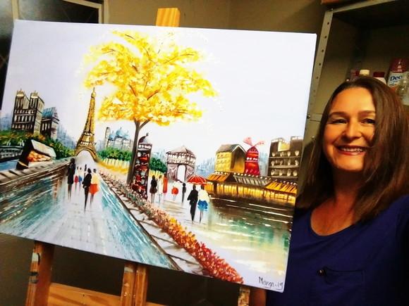 Quadro para Sala Pintura Urbana França París Black Friday