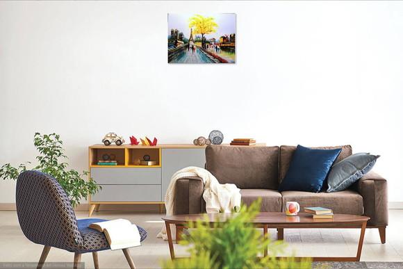 Quadro para Sala Pintura Urbana França París Black Friday