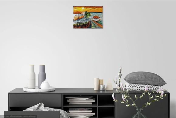 Quadro Pintura em Tela Paisagem Maranhão São Luís Casario