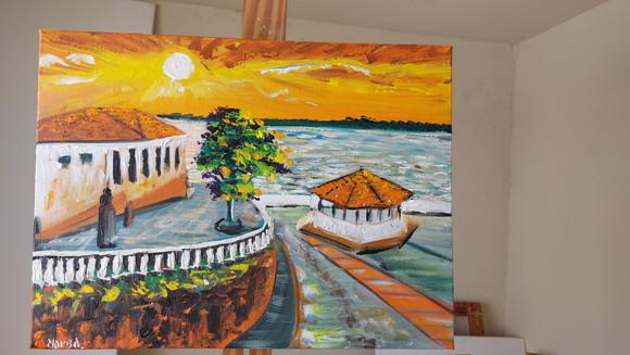 Quadro Pintura em Tela Paisagem Maranhão São Luís Casario