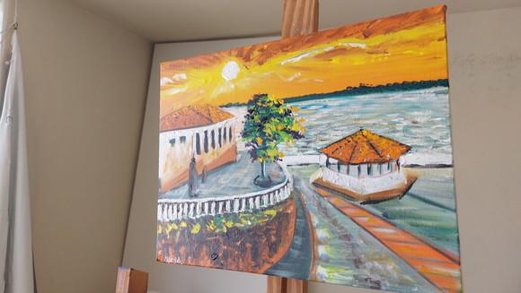 Quadro Pintura em Tela Paisagem Maranhão São Luís Casario