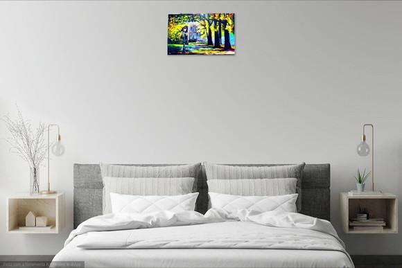 Quadro Pintura Moderno Paisagem Casa Fazenda Black Friday