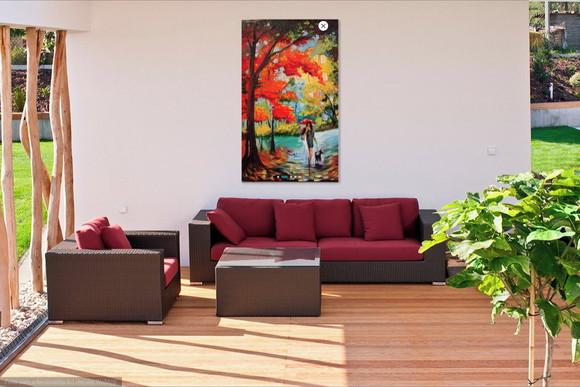 Quadro Pintura Tela Abstrato Moderno Pet Lovers Black Friday