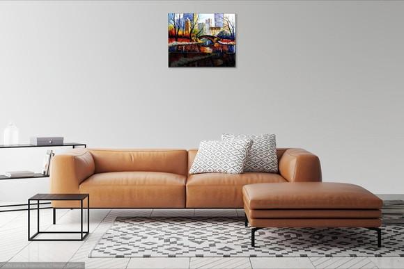 Quadro Sala Paisagem Urbana Central Park Presente de Natal