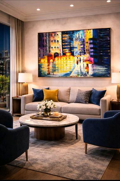 Quadro Sala Paisagem Urbana New York Eua Presente de Natal