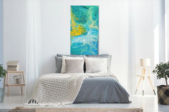 Quadro Sala Quarto Pouring Fluido Abstrato Presente de Natal