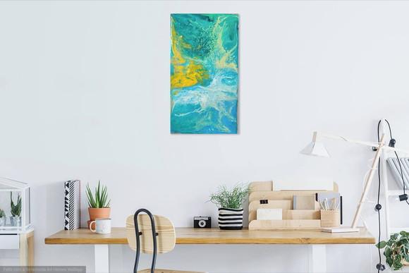 Quadro Sala Quarto Pouring Fluido Abstrato Presente de Natal