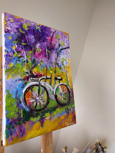 Quadros Abstrato Esportes Ciclista Bici Presente de Natal