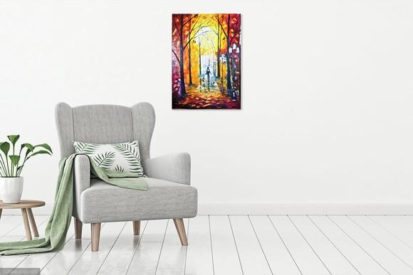 Quadros Abstrato Moderno Família e Pet Presente de Natal