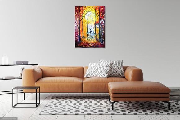 Quadros Abstrato Moderno Família e Pet Presente de Natal