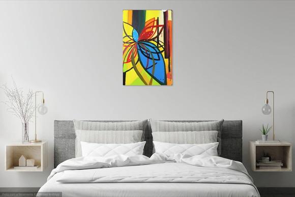 Quadros Abstrato Moderno Linha Geométrica Presente de Natal