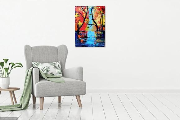 Quadros Decorativos Abstrato Moderno Presente de Natal
