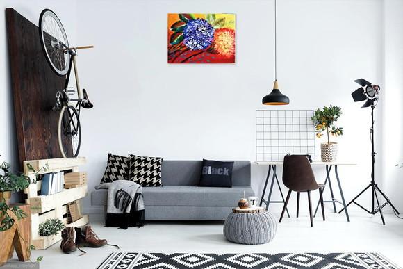 Quadros Decorativos Floral Hortênsias Presente de Natal