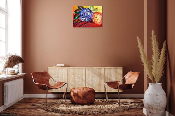 Quadros Decorativos Floral Hortênsias Presente de Natal
