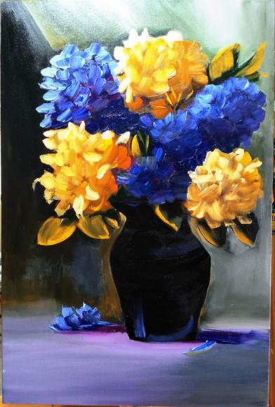Quadros Decorativos Floral Hortênsias Presente de Natal