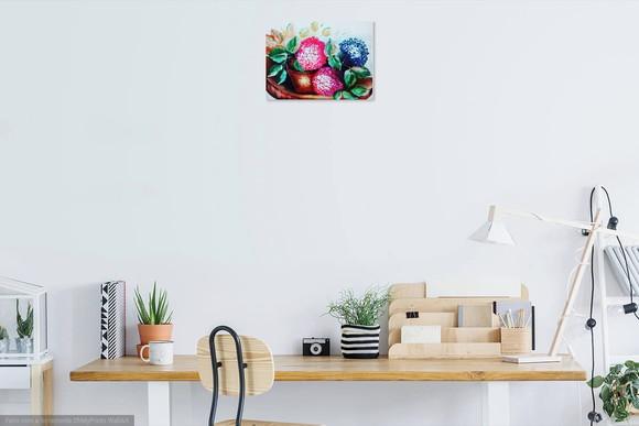 Quadros Decorativos Floral Hortênsias Presente de Natal